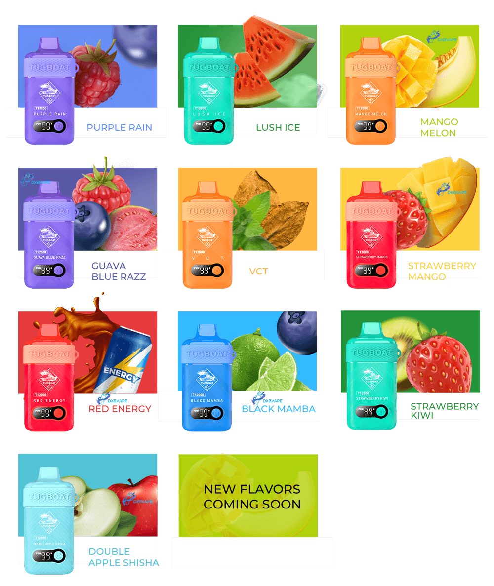 Tugboat T12000 Puffs Disposable Vape in Dubai UAE